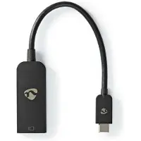 Nedis USB-C Adapter | USB-C Male naar DisplayPort Female | 0.2 m | 1 stuks - CCGP64352BK02 CCGP64352BK02