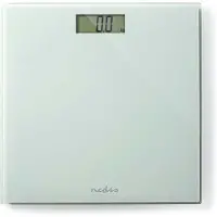 Nedis Personenweegschaal | Digitaal | Wit | Gehard Glas | Maximaal weegvermogen: 150 kg
