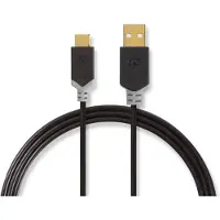 Nedis USB-A Naar USB-C USB 2.0 Kabel 2m