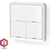 Nedis SmartLife Wandschakelaar - Zigbee 3.0 - Muurmontage - Android / IOS - Kunststof - Wit