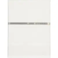 Briljant Baby Laken Ledikant Wit Met Biesband Grijs