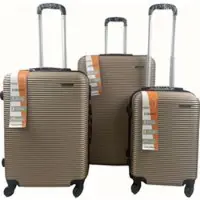 Libiao Kofferset 3 Delig - 85l & 50l & 30l - Goud