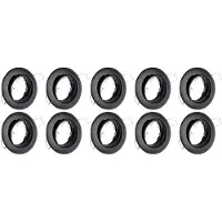 BES LED Spot Armatuur 10 Pack - GU10 Inbouwspot - Rond - Zwart - Aluminium - Kantelbaar Ø82mm