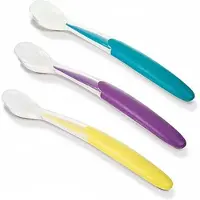 Nuk | 3 zachte siliconen lepel | 4m+ 4+ m