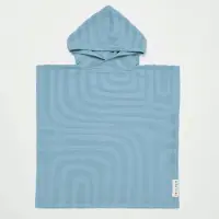 Sunnylife - Kids SwimtimeTerry Beach Hooded Towel 6-9 Surf-Blue