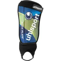 Uhlsport Flex Plate Scheenbeschermers Zwart Blauw Geel