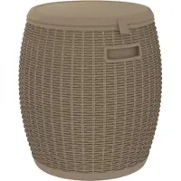 vidaXL Tuinbox 4-in-1 polypropeen lichtbruin