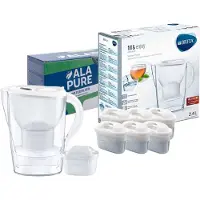 Brita Waterfilterkan Marella Wit 1051118 inclusief 6 Alapure Maxtra+ filters