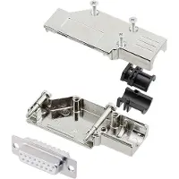 Encitech DCMR15-FK-DMS-W-K 6355-8065-32 D-sub female connectorset 90 ° Aantal polen: 15 Soldeerkelk 1 stuk(s)
