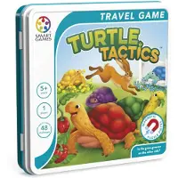 SmartGames Turtle Tactics - Magnetisch Logisch Denkspel - 48 Educatieve Haas & Schildpad Uitdagingen - Compact Reisspel & Solospel - Vanaf 5 Jaar