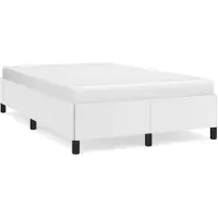 vidaXL Bedframe, wit, 120x200 cm, kunstleer