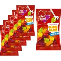 Red Band 6 Zakjes Winegums á 100 gram - Voordeelverpakking Snoepgoed