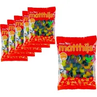 Matthijs 6 Zakken Veggie Drop/Fruit Duo's á 400 gram - Voordeelverpakking Snoepgoed