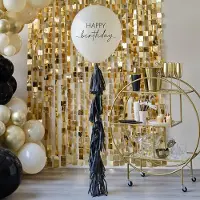 Ginger Ray - - Happy Birthday ballon met ballonstaart