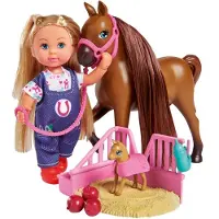 Smoby Evi Love - Dokter Evi Paarden - 12 cm - minipop - vanaf 3 jaar