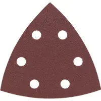 Bosch 2607019490 Deltaschuurpapier Met klittenband, Geperforeerd Korrelgrootte (num) 120 Hoekmaat 93 mm 25 stuk(s)
