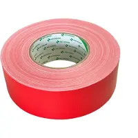 Nichiban Duct Tape 50mm breed x 50mtr lang - Rood - 1 rol - Met de Hand Scheurbaar - Podiumtape - Gaffa Tape - Japanse Topkwaliteit - (021.0118)