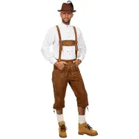 Coppens Lederhose - leer - Oktoberfest | Maat 60 |