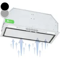 Klarstein Camila afzuigkap inbouw 70 cm 397 m³/h LED Touch roestvrij staal