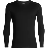 Icebreaker - Thermokleding - Pack M Merino 260 Tech LS Crewe Black voor Unisex van Wol