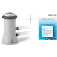 Intex Filterpomp ø38mm aansluiting voor Zwembad - 244, 305 en 366 cm - 2271 L/uur - 12v - Met reparatiesetje
