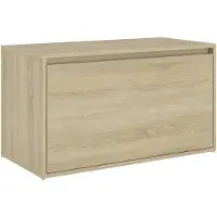 vidaXL Halbank 80x40x45 cm bewerkt hout sonoma eikenkleurig