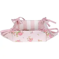 Clayre & Eef Broodmand 35x35x8 cm Roze Katoen Rozen Roze