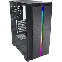 Montech SKY ONE LITE, Midi-tower, PC, Zwart, Micro ATX, Mini-ITX, Gaming, Blauw, Groen, Rood