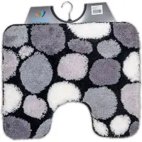 Wicotex - Toiletmat stenen - Antislip onderkant - WC mat met uitsparing - Afmeting 50x60cm