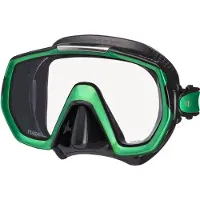 Tusa Freedom Elite – Premium snorkelmasker & duikbril met single lens, breed gezichtsveld en Freedom Technology – Zwart/Groen – M1003QB EG