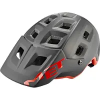 Met Terranova All-Mountain Helm Zwart Mat Rood 2022 || Maat: L (58-61 cm)