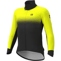 ALÉ Gradient Long Sleeve Jacket Black/Fluorescent Yellow || Maat: L