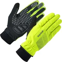 Gripgrab - Ride Hi-Vis Winddichte Winter Fietshandschoenen met Padding Gevoerde Thermo Wielerhandschoenen - Geel Hi-Vis - Unisex - Maat XS