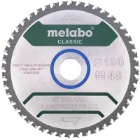 Metabo 628684000 Cirkelzaagblad 190 x 30 mm Aantal tanden: 48 1 stuk(s)