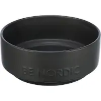 Trixie Be Nordic - Voerbak - Hond - Keramiek/Rubber - Zwart - 18 cm - 1.2 L