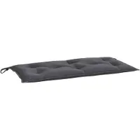 vidaXL Tuinbankkussen 100x50x7 cm oxford stof antracietkleurig