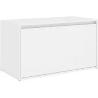 vidaXL Halbankje 80x40x45 cm bewerkt hout wit