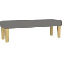 vidaXL Bankje 100x30x30 cm stof donkergrijs