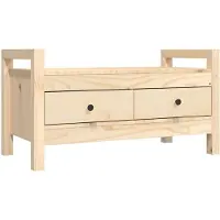 vidaXL Halbankje 80x40x43 cm massief grenenhout