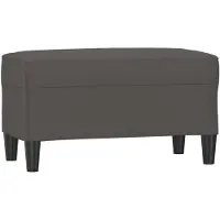 vidaXL Bankje 70x35x41 cm kunstleer grijs