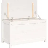 vidaXL - Bankje - 80x41x77 - cm - massief - grenenhout - wit