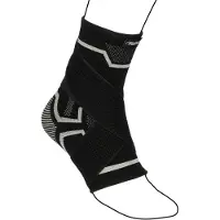 Avento Enkel Compressie Bandage - Zwart/Zilvergrijs - Maat L/XL