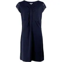 Irresistible Dames Nachthemd - 100% Katoen - Navy Blauw - Maat L