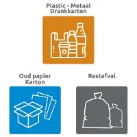 Ivol Container sticker - Set van 3 Klikostickers - 35 x 30 cm