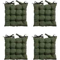 Madison - Zitkussen - Universeel - 4 stk. - 46x46 cm - Groen - Tuin