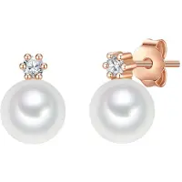 Valero Pearls Oorbellen goud / transparant / wit