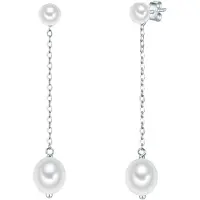 Valero Pearls Oorbellen zilver / parelwit