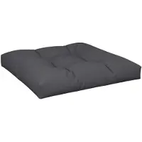 vidaXL Palletkussen 80x80x12 cm stof zwart
