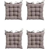 Madison - Zitkussen - Universeel - 4 stk. - 46x46 cm - Taupe - Tuin