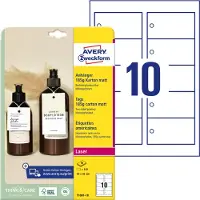 Avery Zweckform AVERY Hangkaartjes, karton 13 x 210 x 297 mm Wit T1001-10 10 Stuks